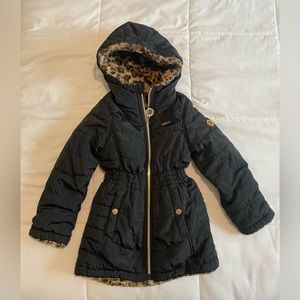 Girl reversible puffy jacket